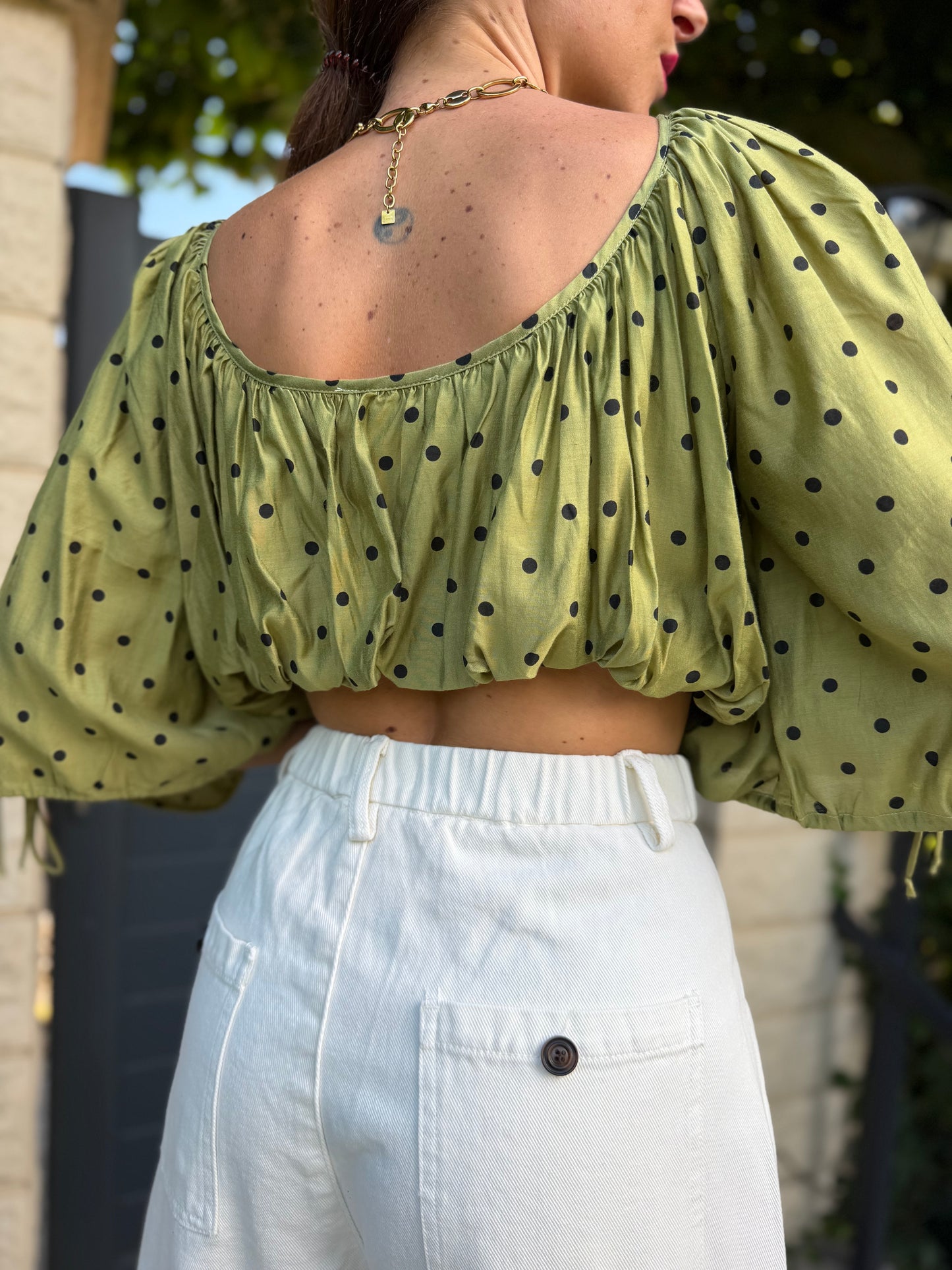 Crop Top Vert olive
