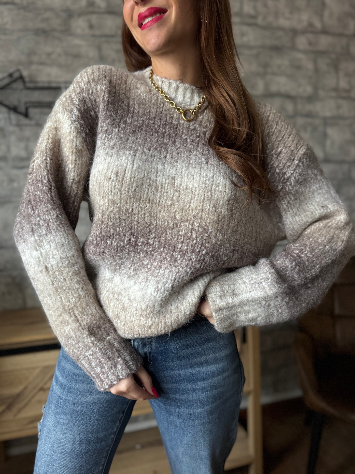 Pull Anne Taupe