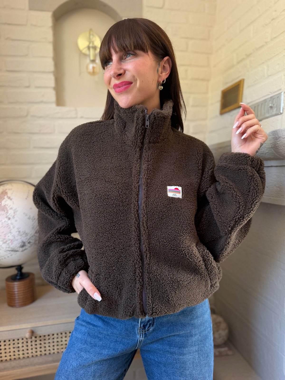 Veste Teddy Chocolat