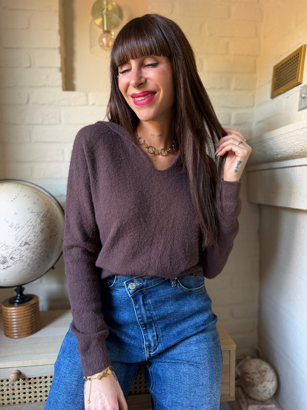 Pull Polo Chocolat