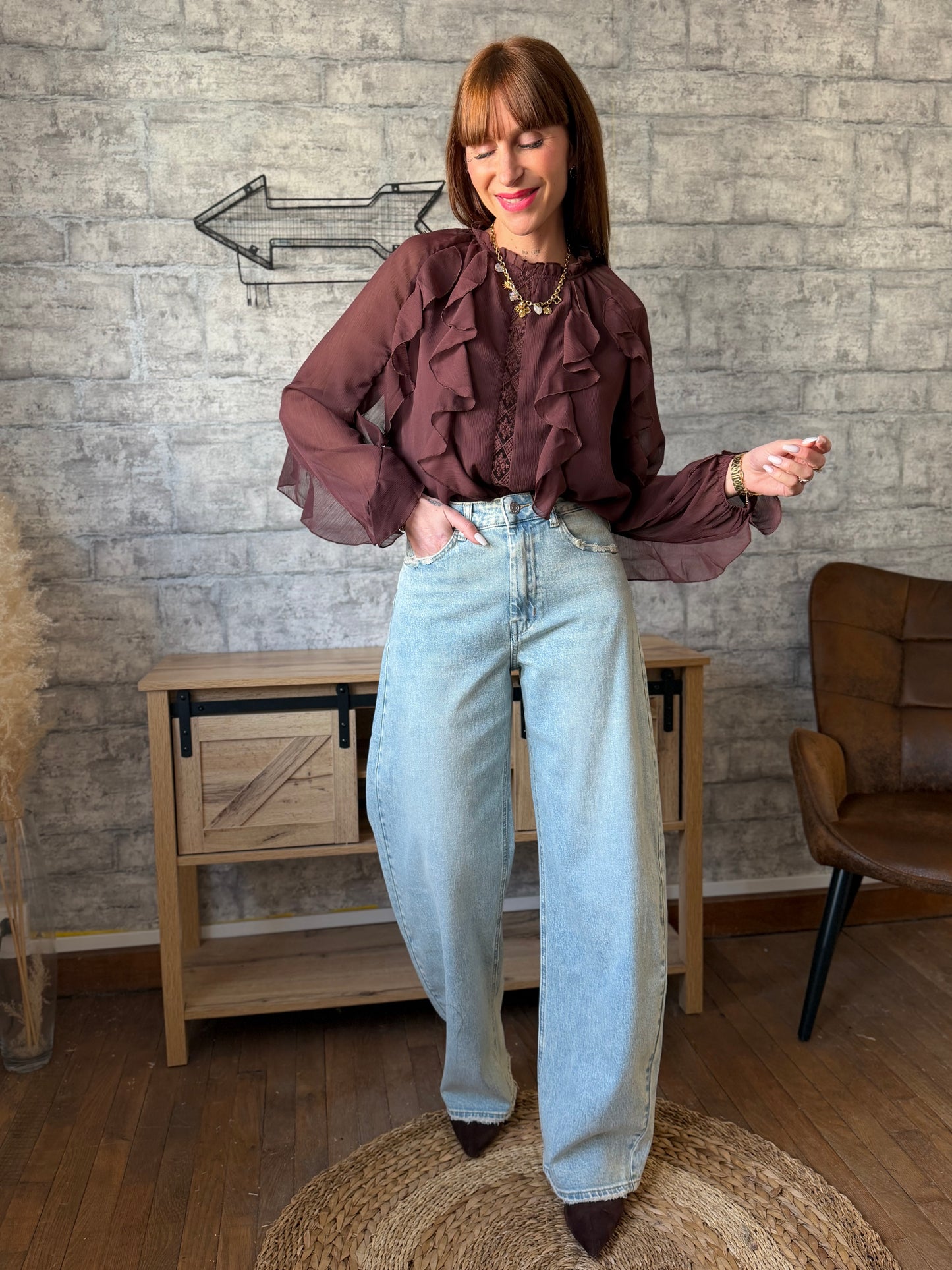 Blouse Cynthia Chocolat