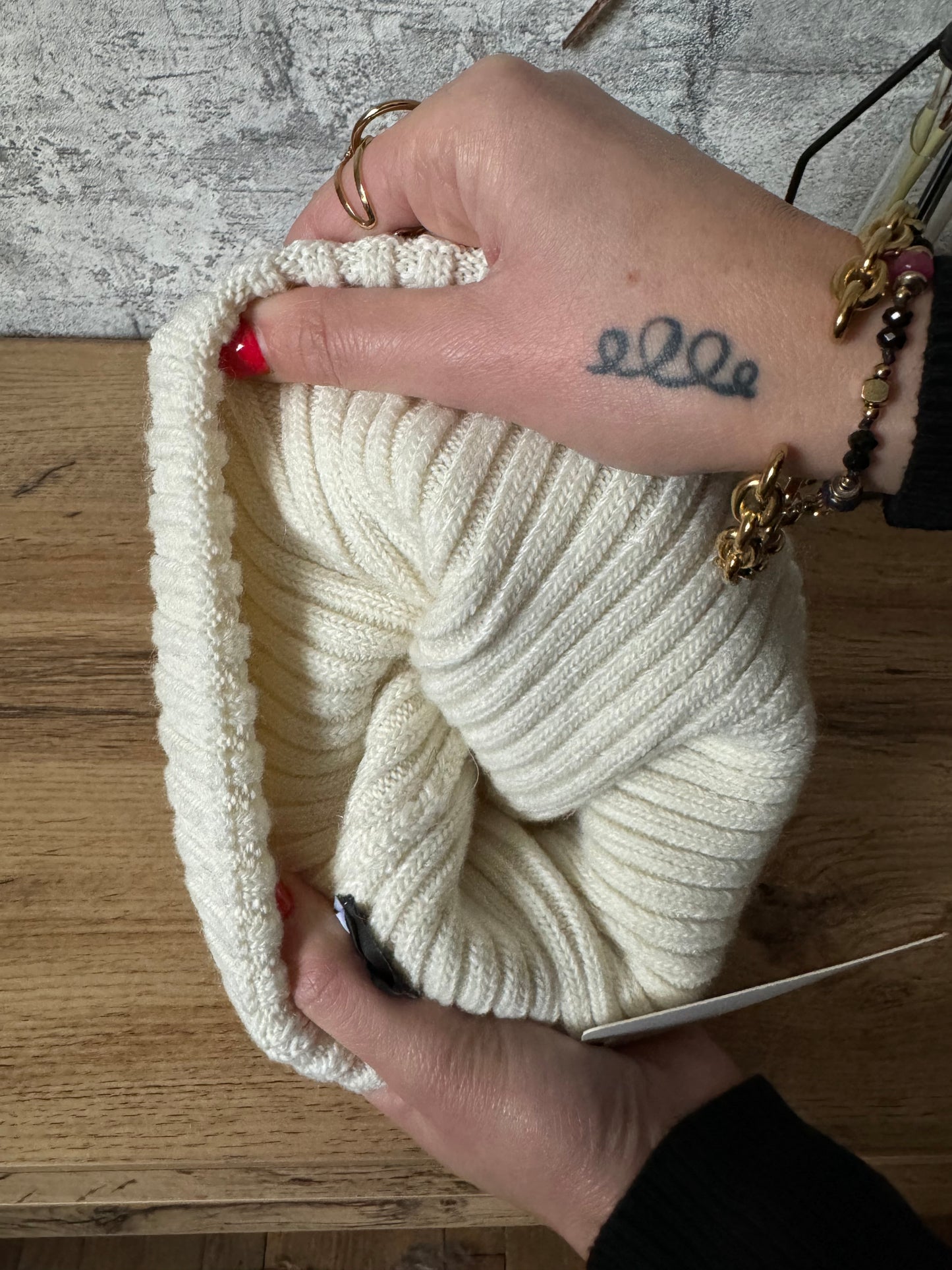 Bonnet Pompon Ecru