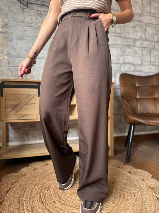 Pantalon Albert Marron