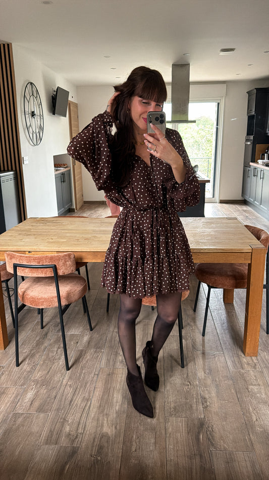 Robe Pois Chocolat New