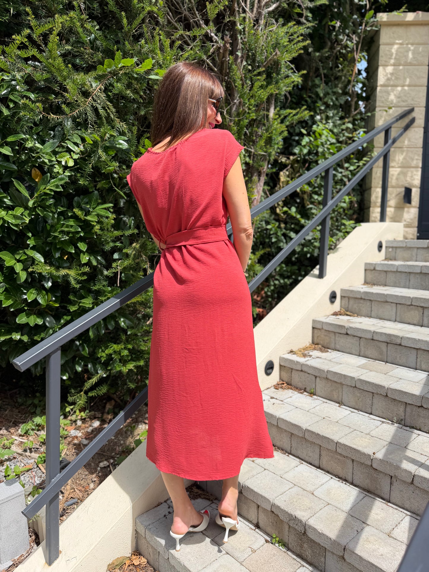 Robe Longue Noeud New Terracota