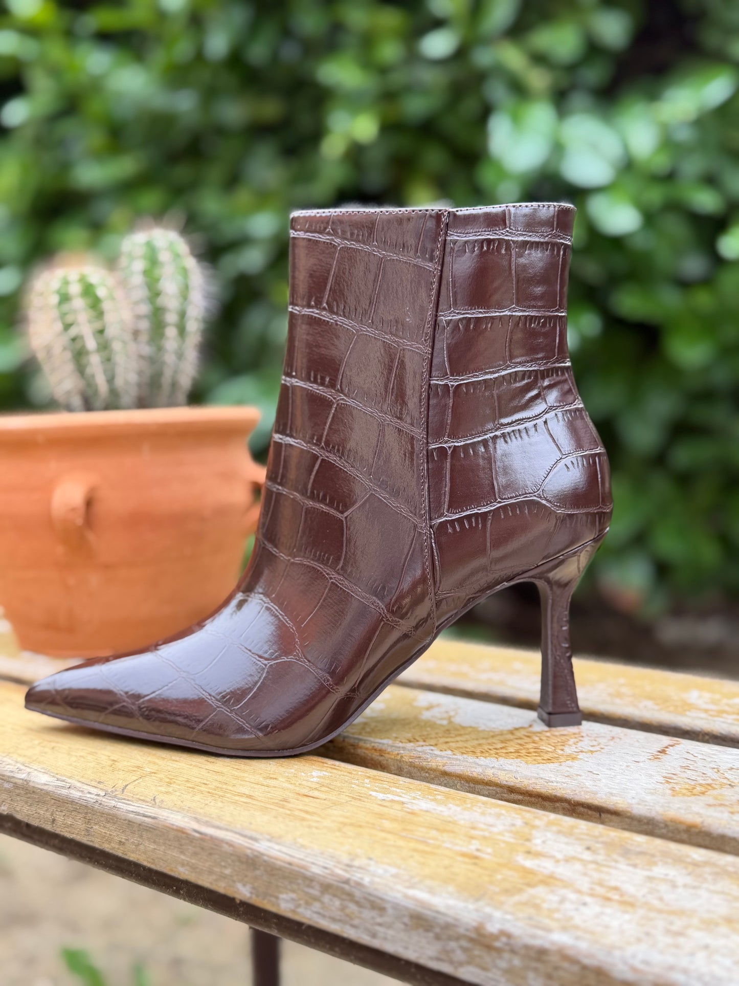 Boots Croco Chocolat