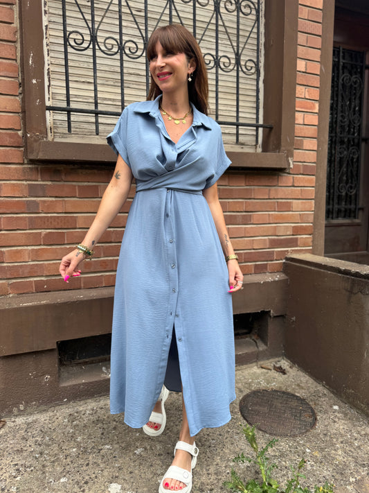 Robe Louise Bleu Ciel