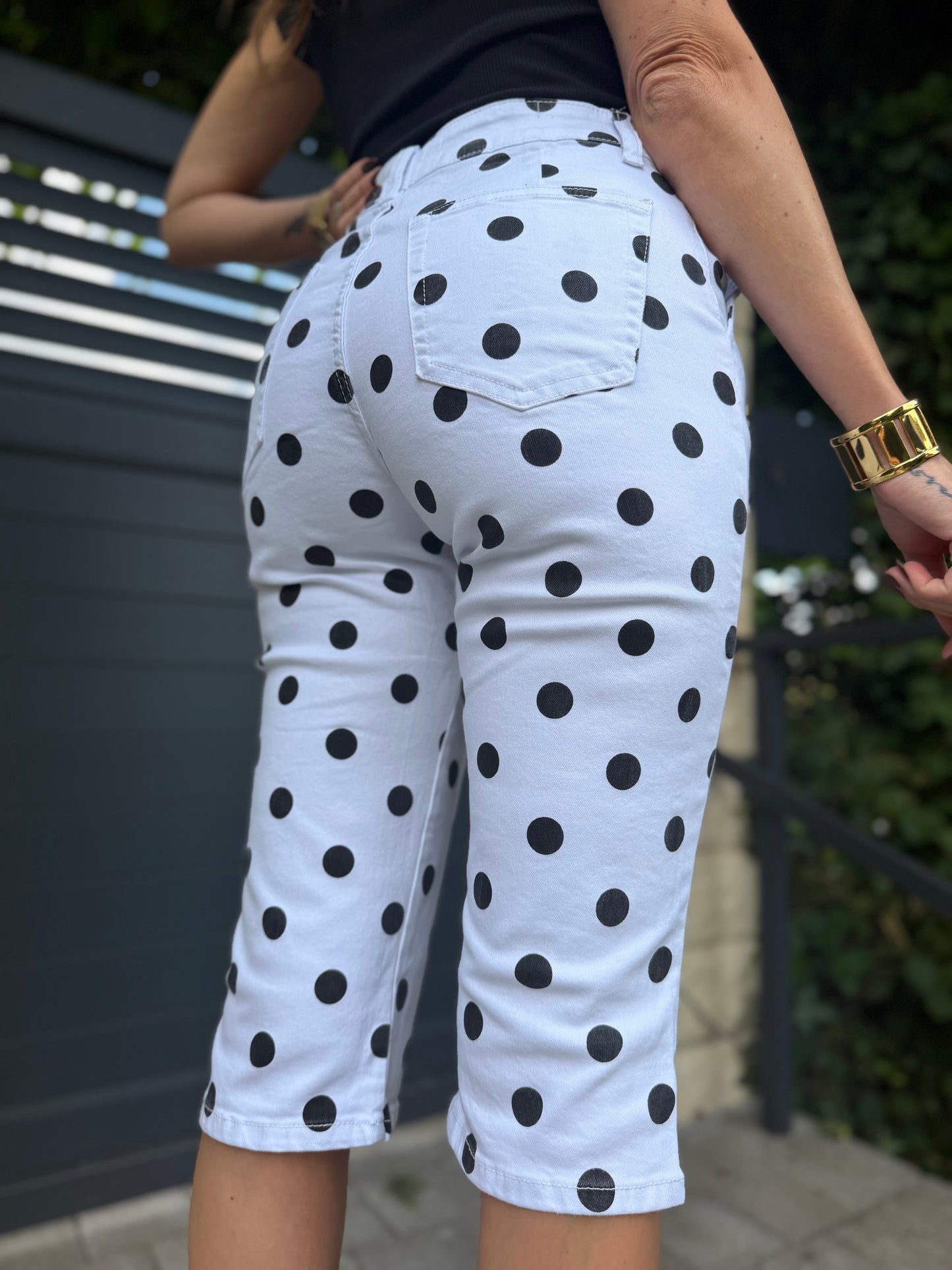 Capri Blanc Pois Noir