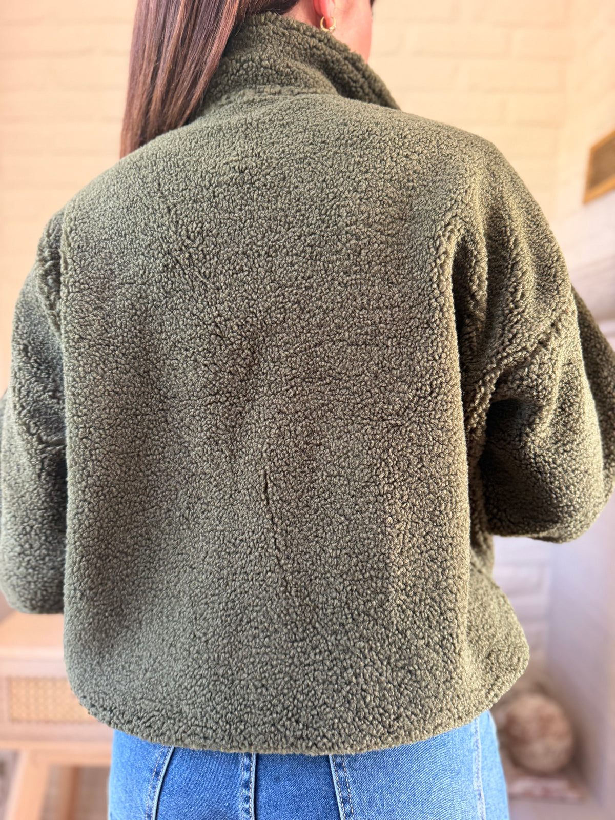 Veste Teddy Kaki