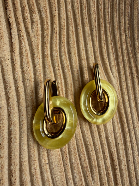 Boucle D’oreille Lio Jaune