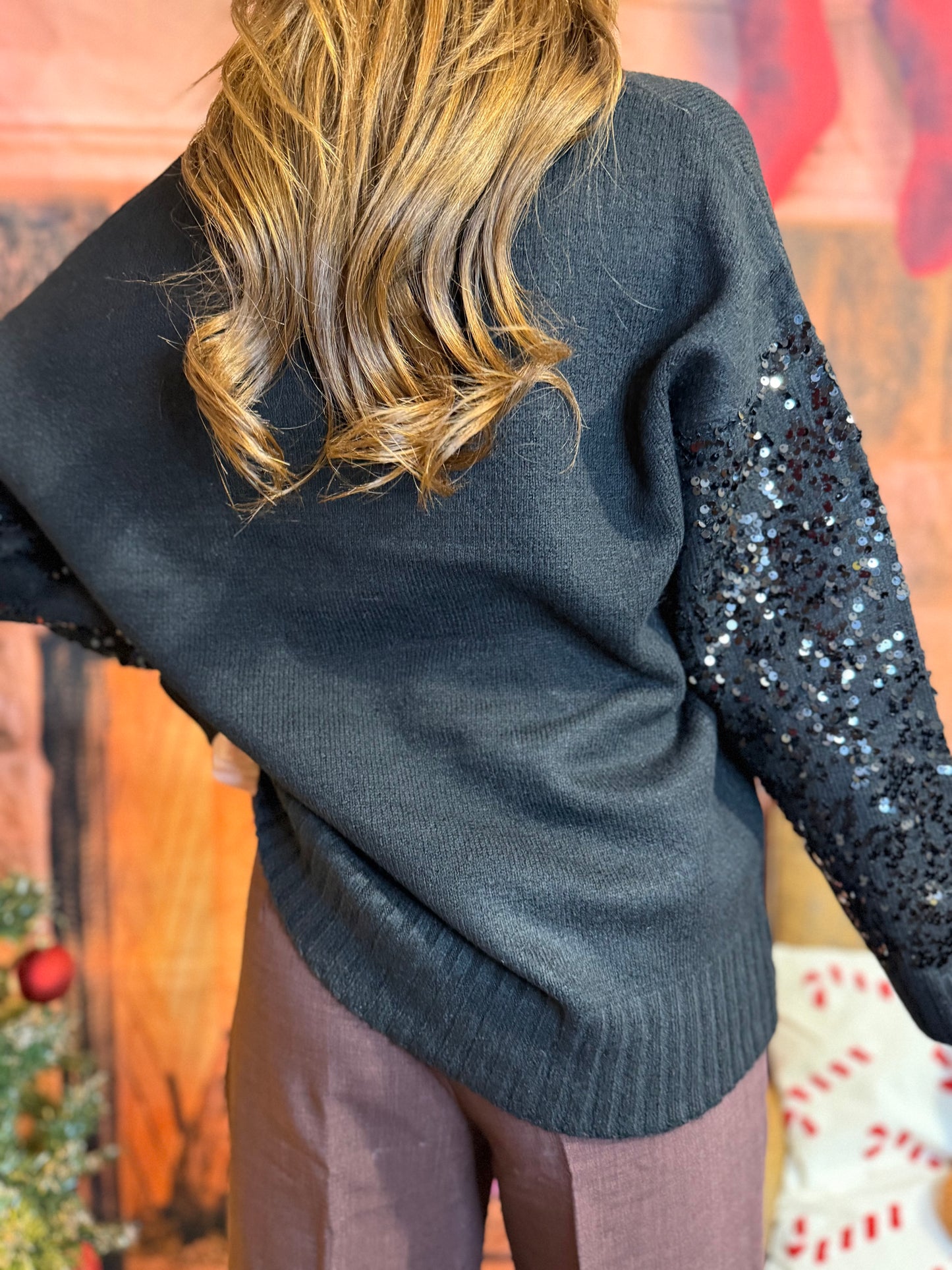 Pull Sequin Noir