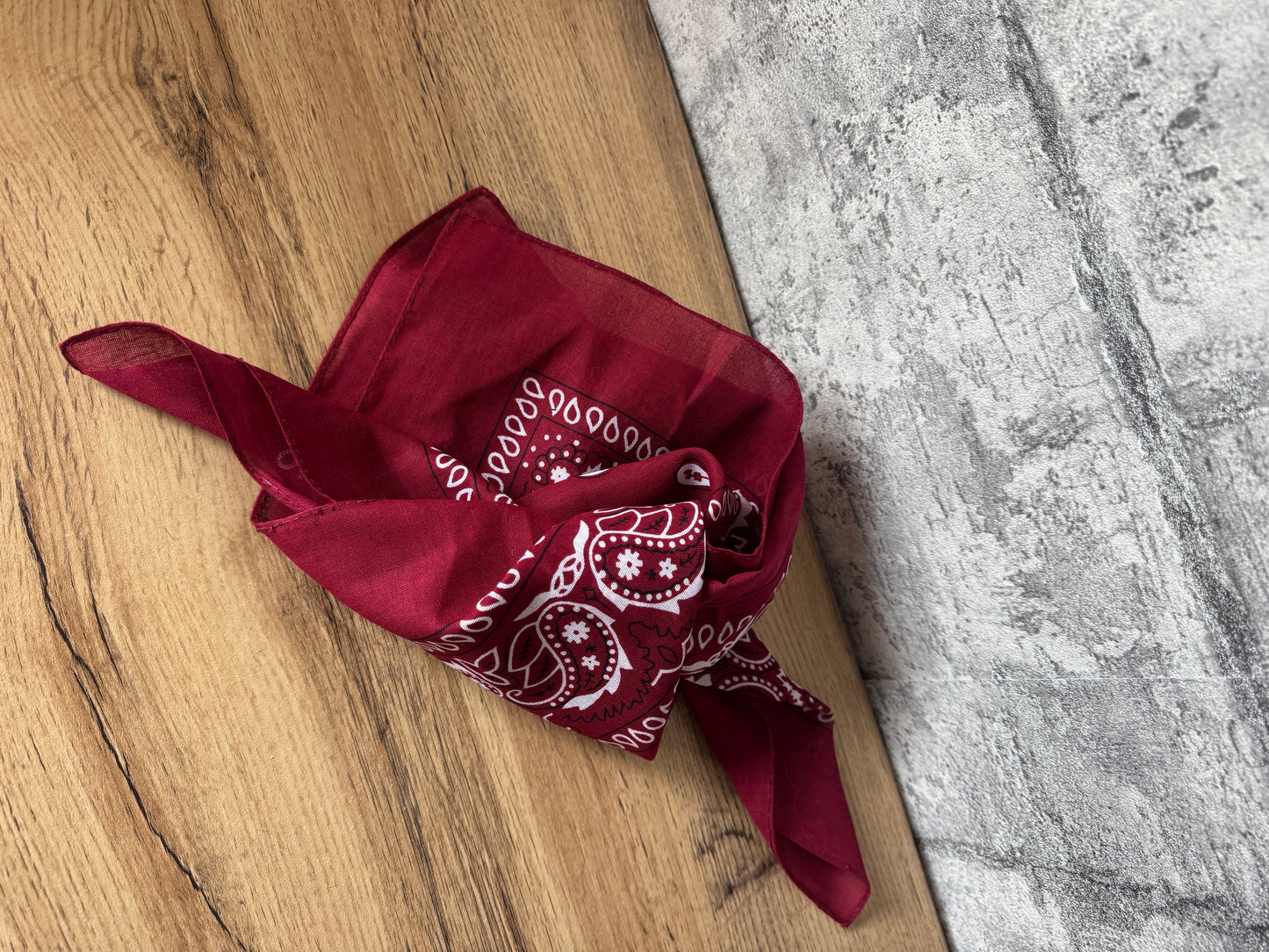 Foulard Bandana Bordeaux