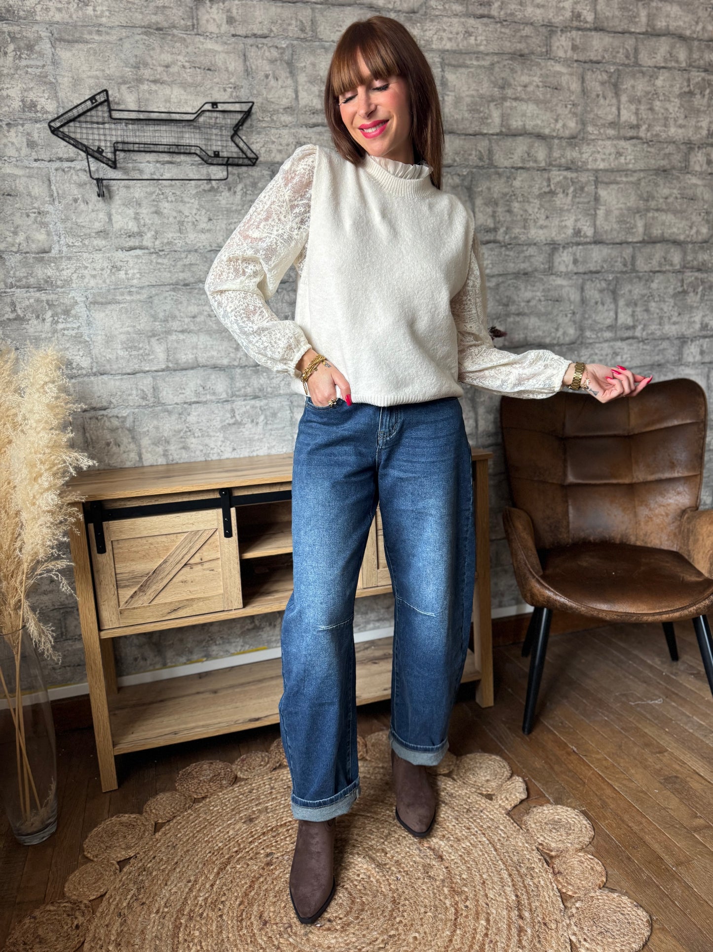 Pull Mario Ecru (2 en 1)