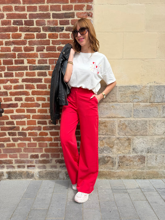 Pantalon Arnold Rouge