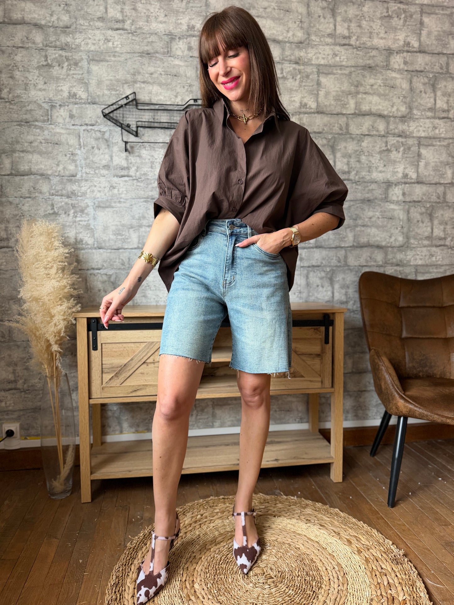 Chemise Ava Chocolat