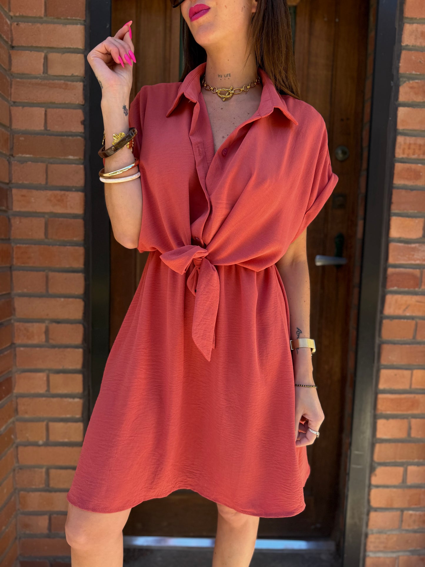 Robe Caline Vieux Rose
