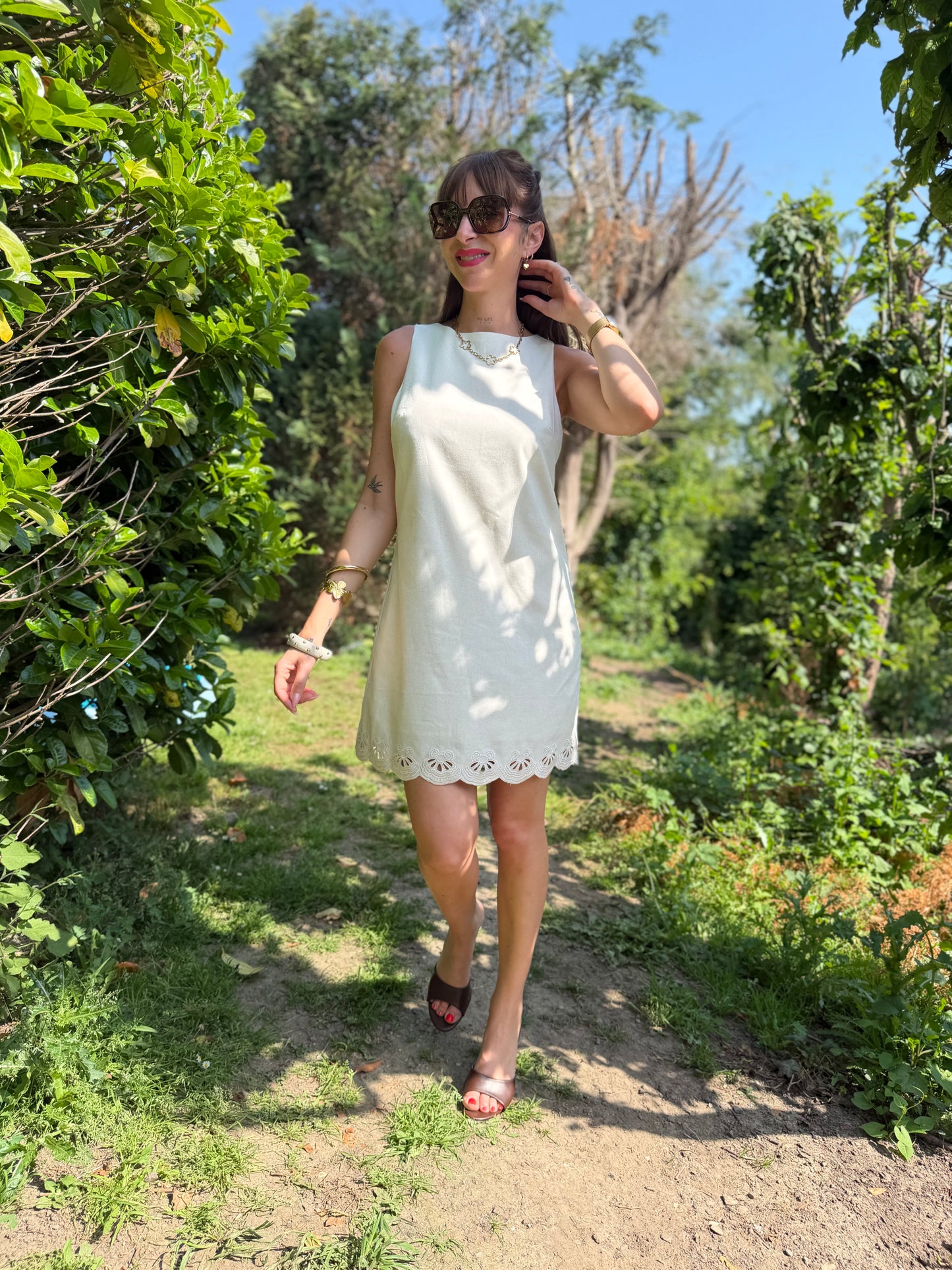 Robe Lin Écru