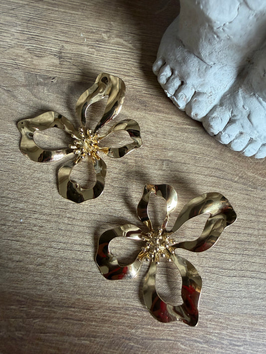 Boucle D’oreille Fleurs pépites