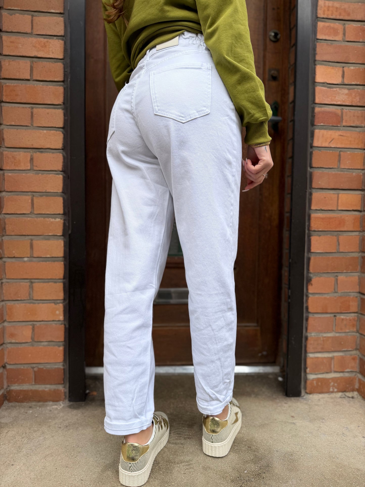 Jean's Ballon Slouchy Blanc (taille 40 et 42)