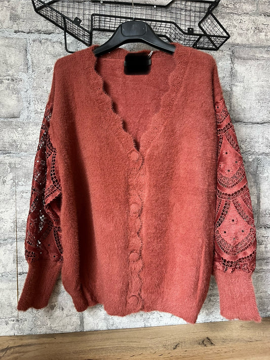 Pull Moumoute Vieux Rose Pulpeuse