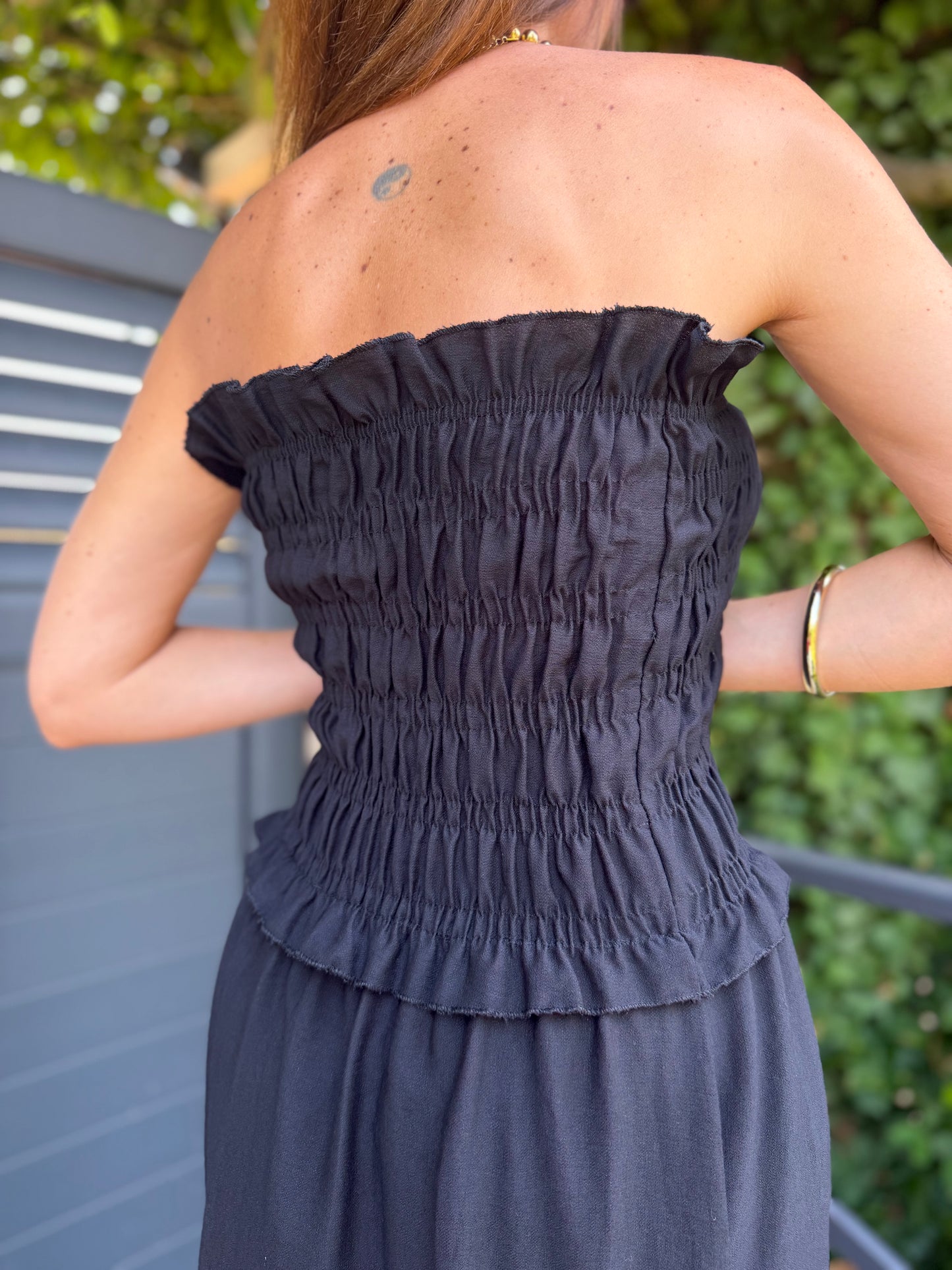 Robe Bustier Longue Bustier Noir