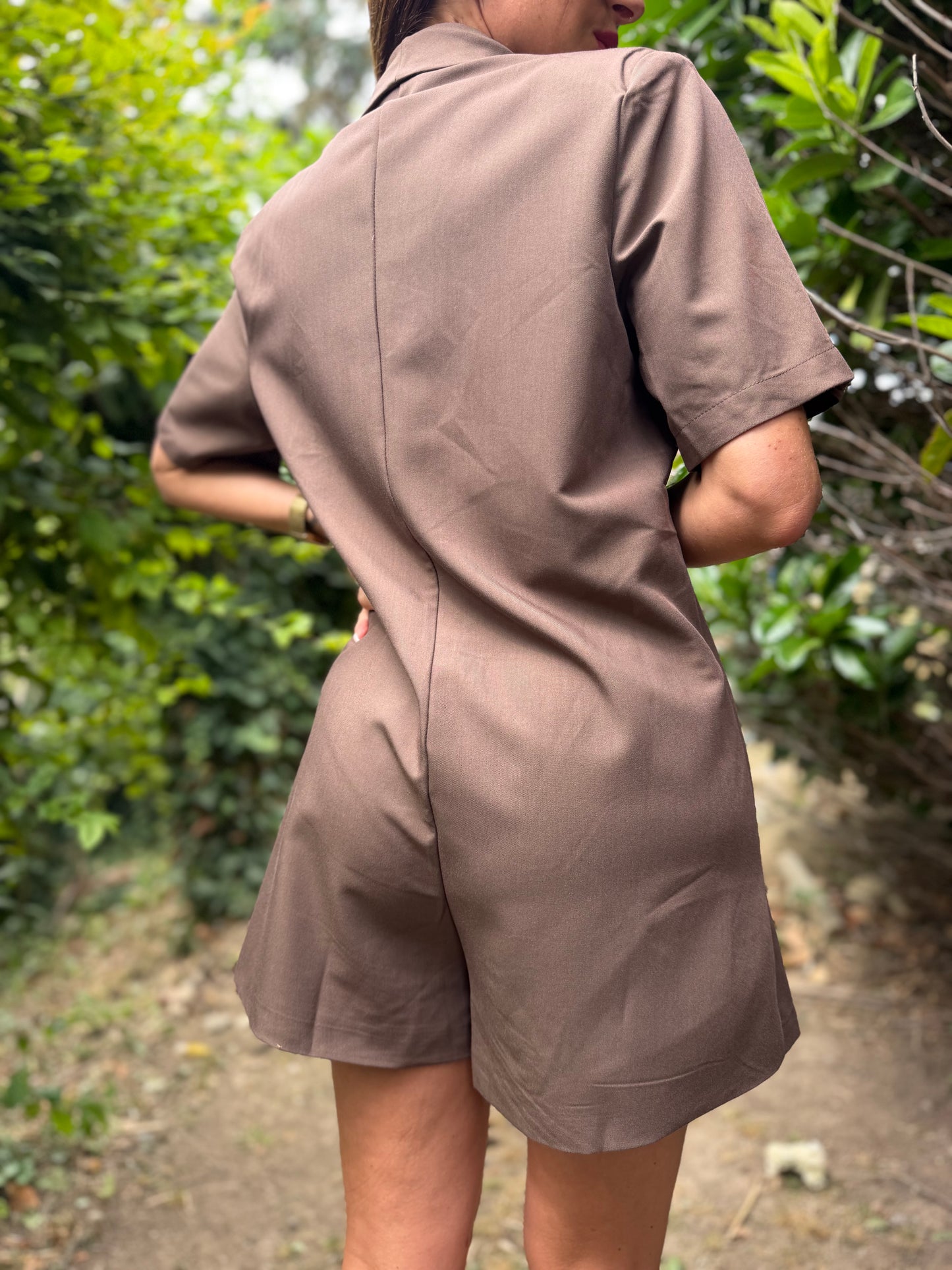 Robe Short Blazer Chocolat
