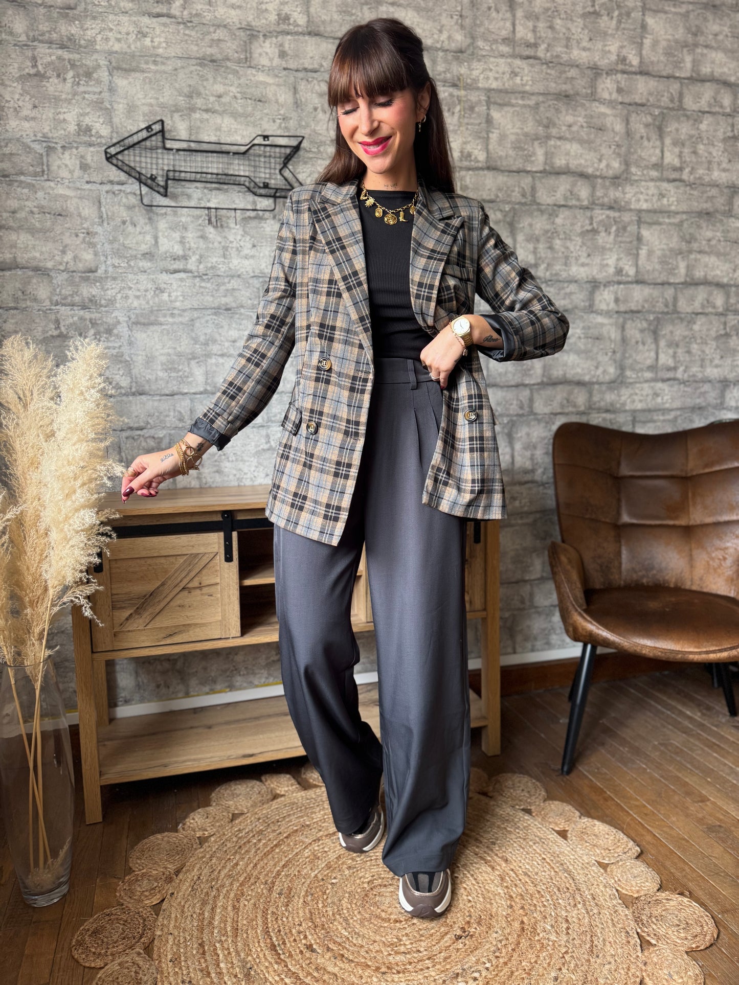 Pantalon Albert Gris