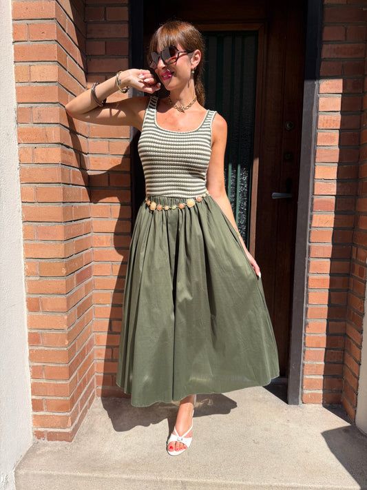 Robe Rosalie Kaki