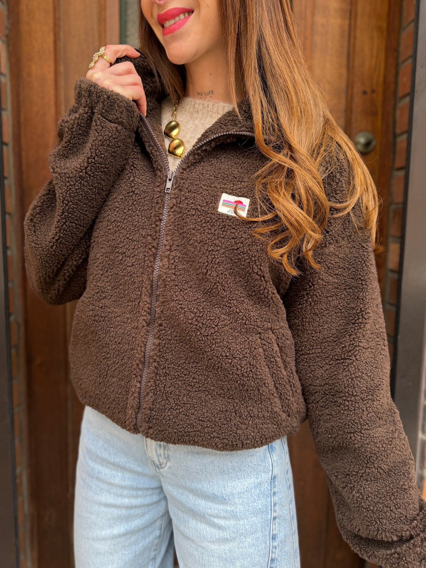 Veste Teddy Chocolat