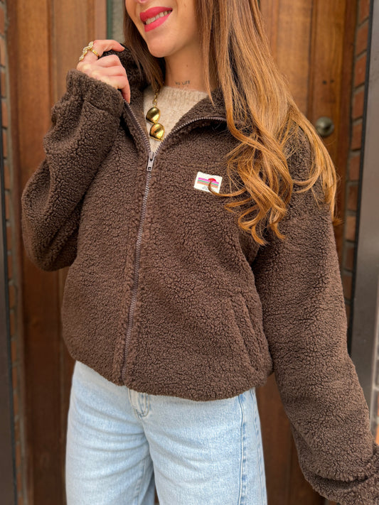 Veste Teddy Chocolat