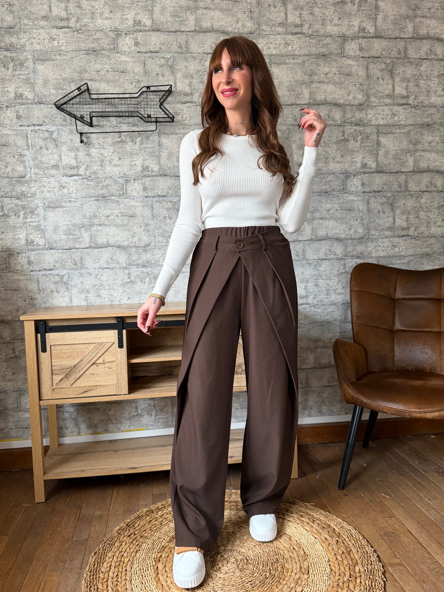 Pantalon Marlone Chocolat