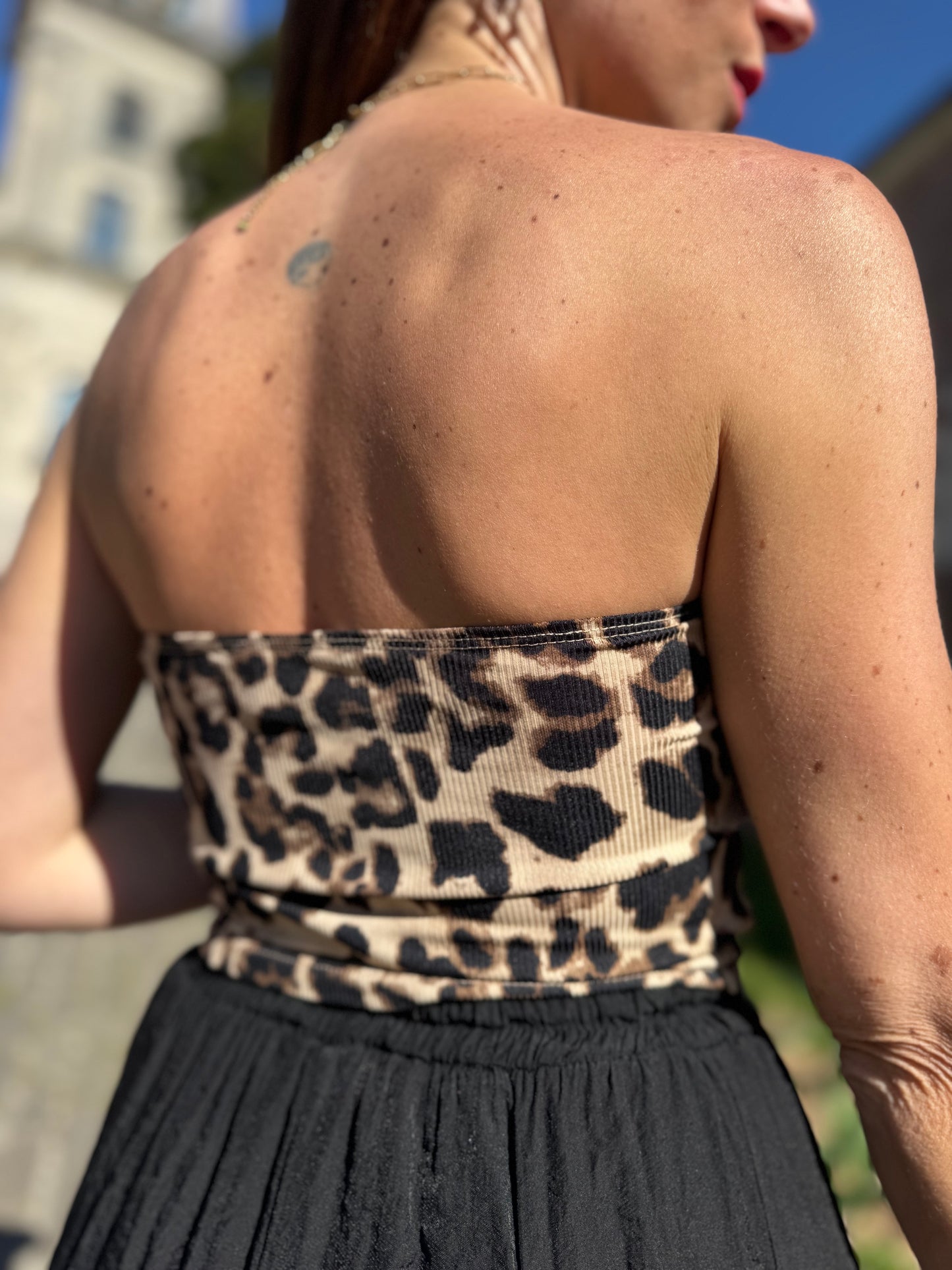 Bandeau bustier Léopard