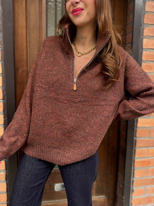 Pull Camionneur Rouille