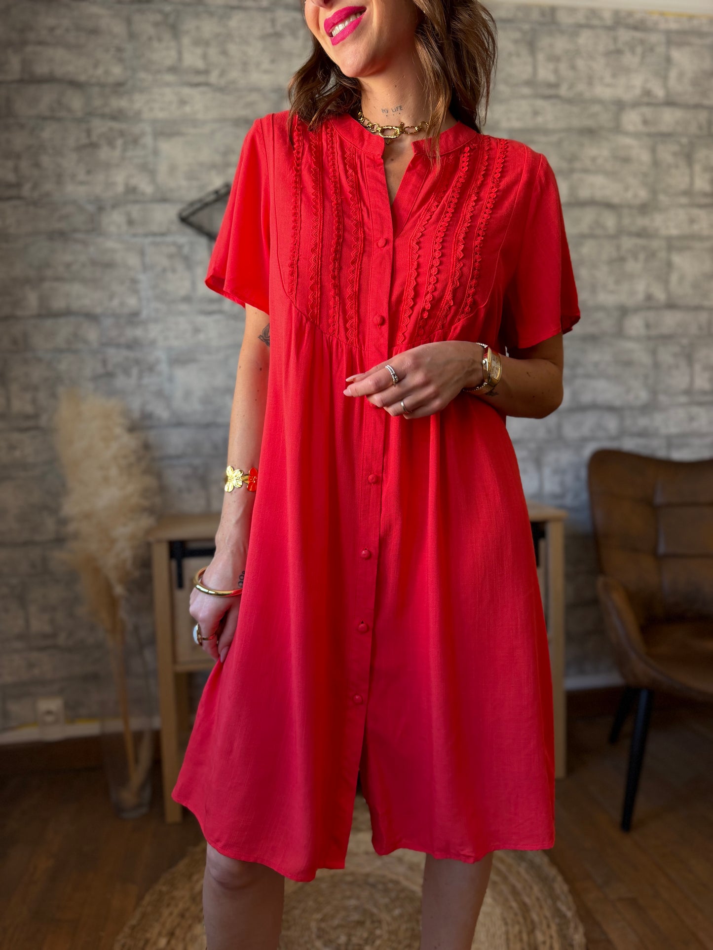Robe Ample Rouille