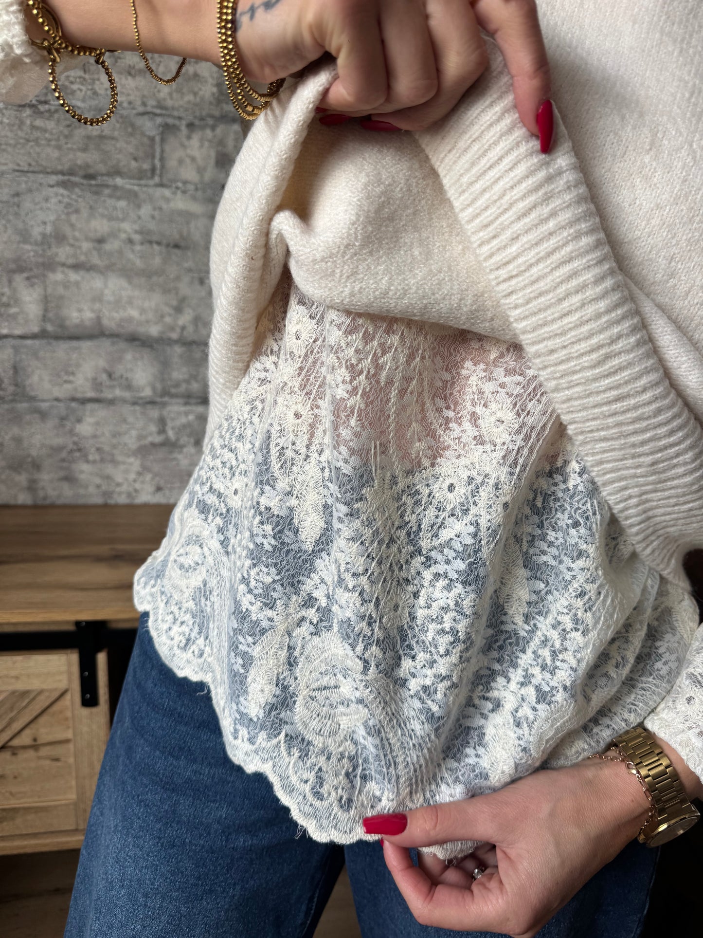 Pull Mario Ecru (2 en 1)