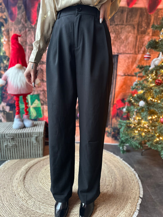 Pantalon Taille Haute Noir