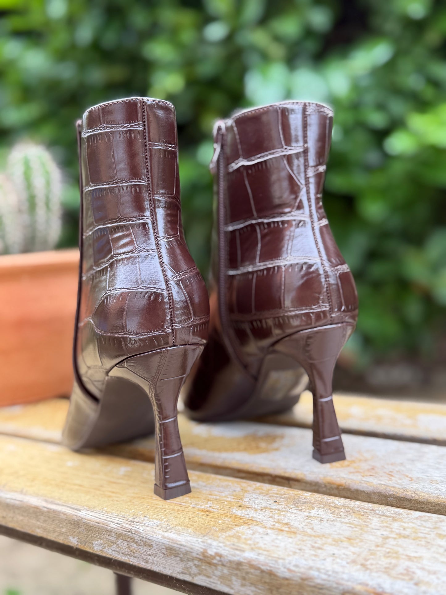 Boots Croco Chocolat