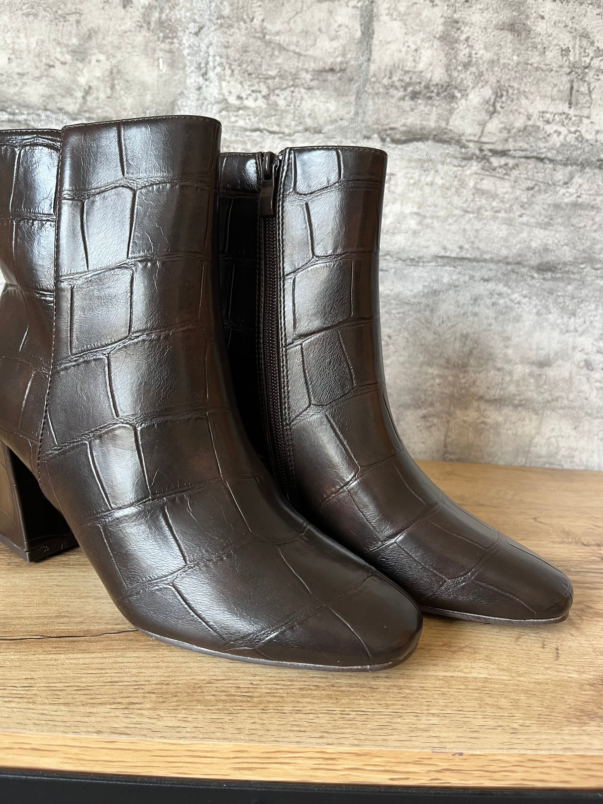 Boots Croco Chocolat