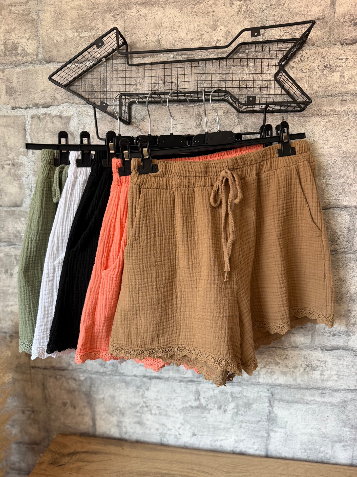 Jupe Short Coton Broderie