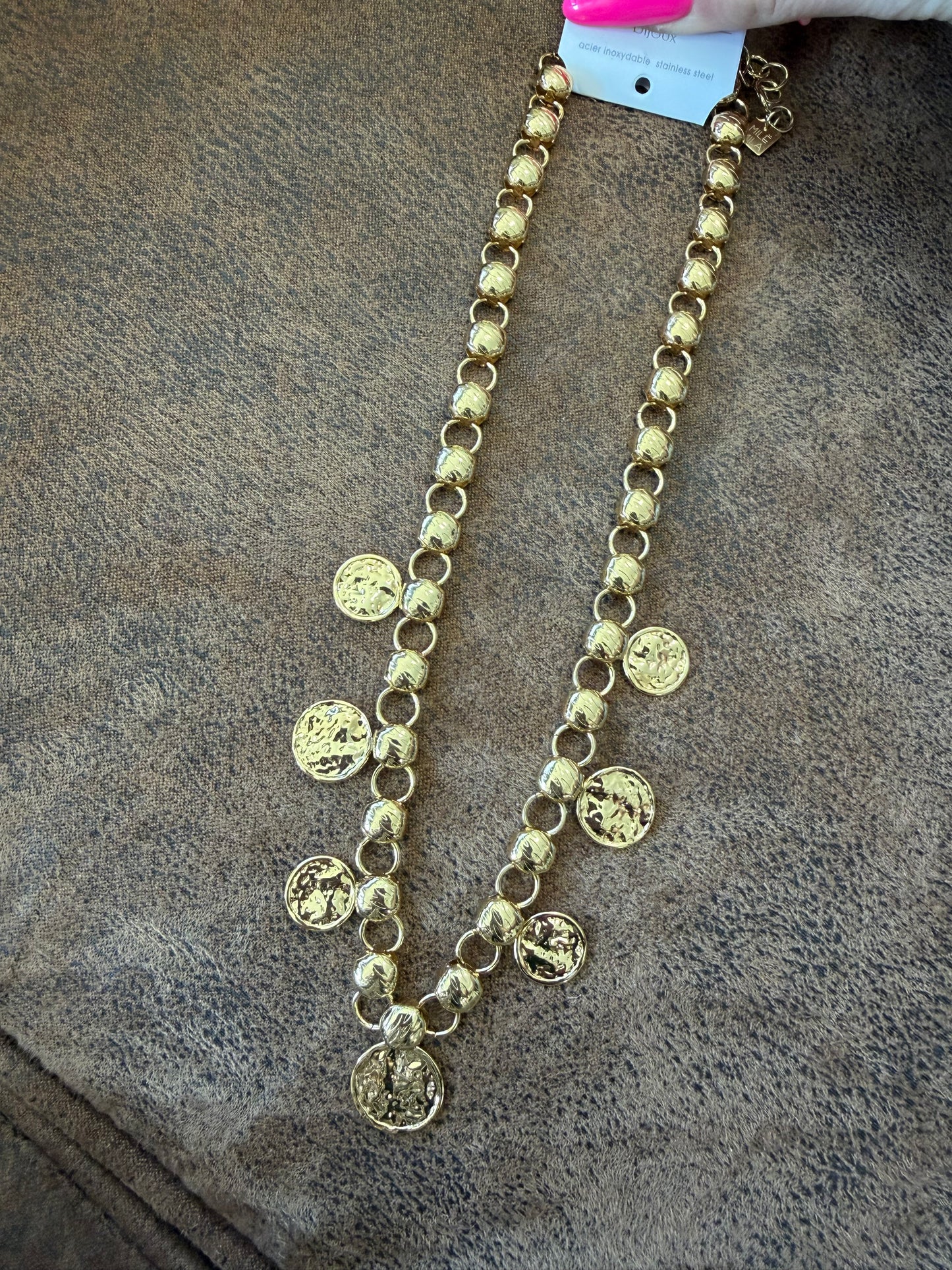 Collier Pampille Doré