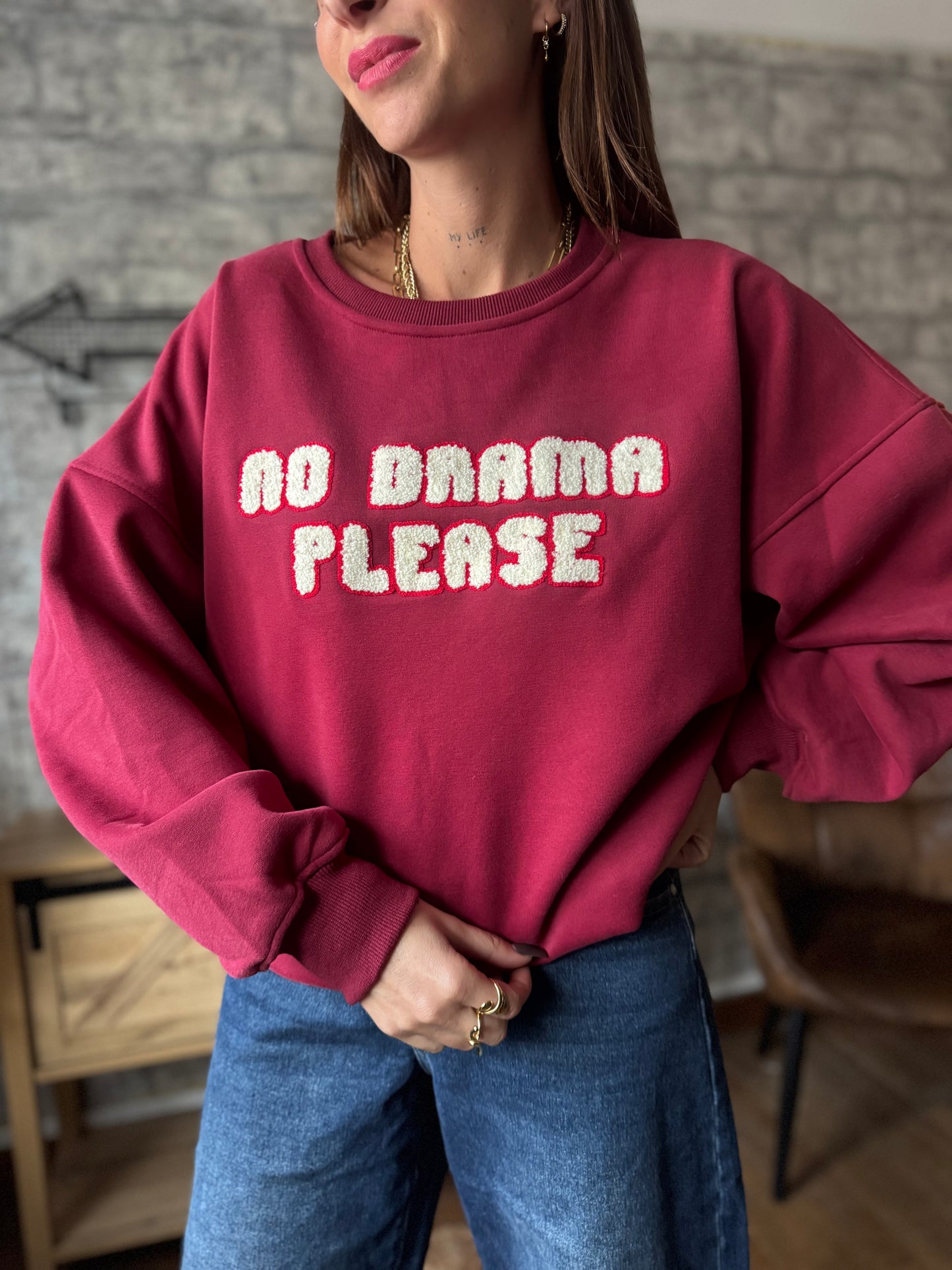 Sweat No Drama Bordeaux