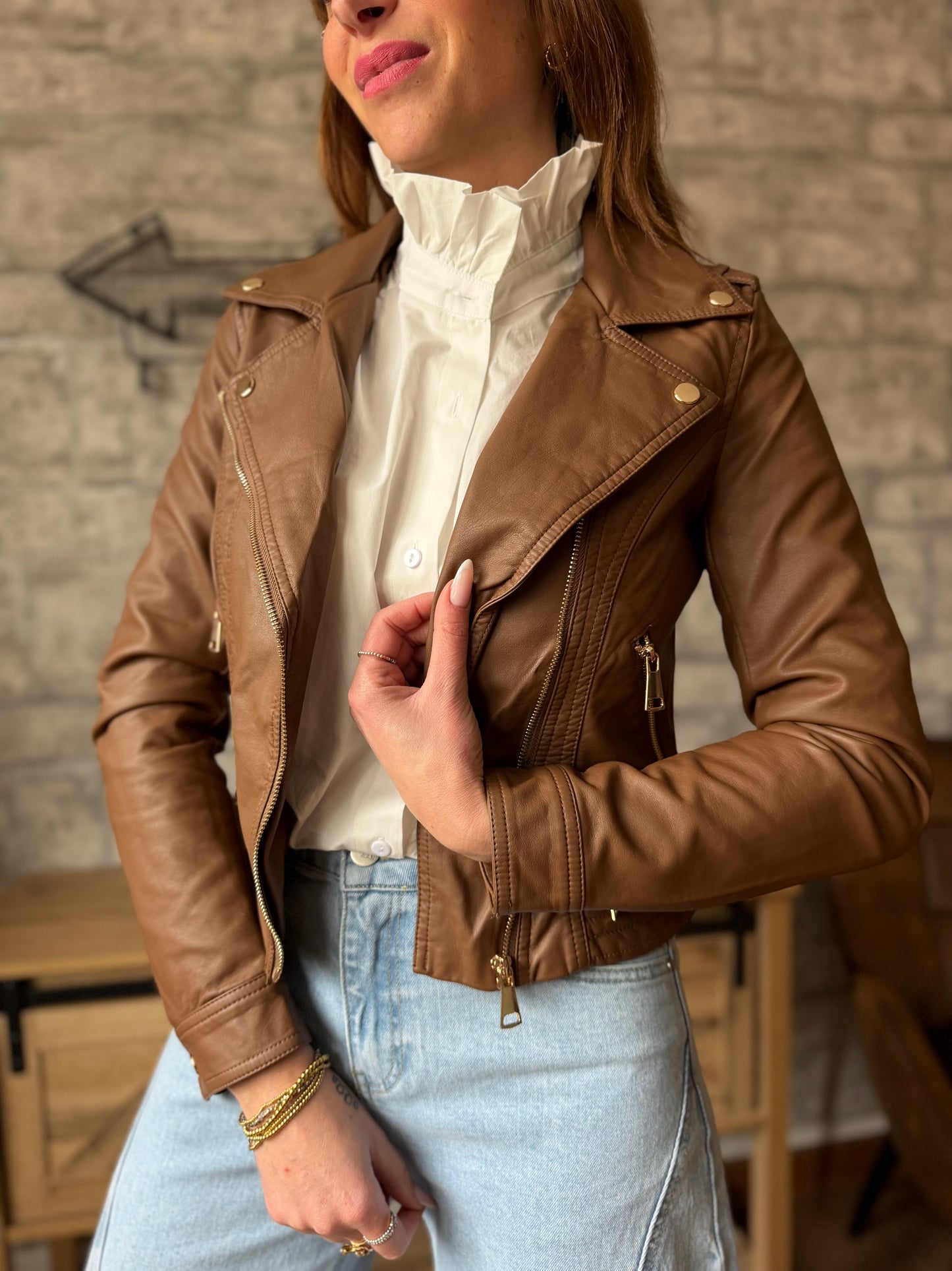Veste Perfecto Chocolat (Taille M)