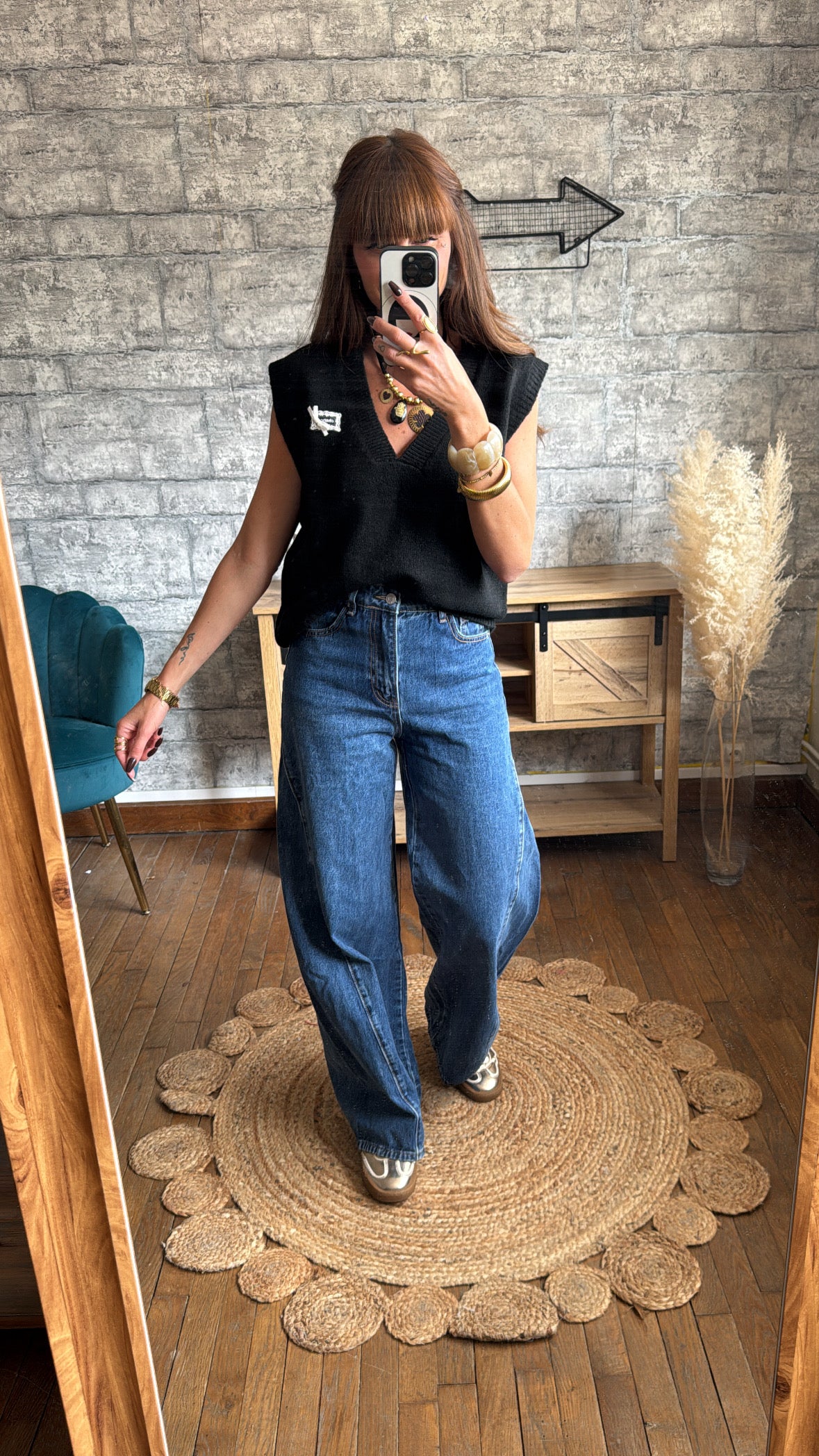Pull Sans Manches Chance Noir