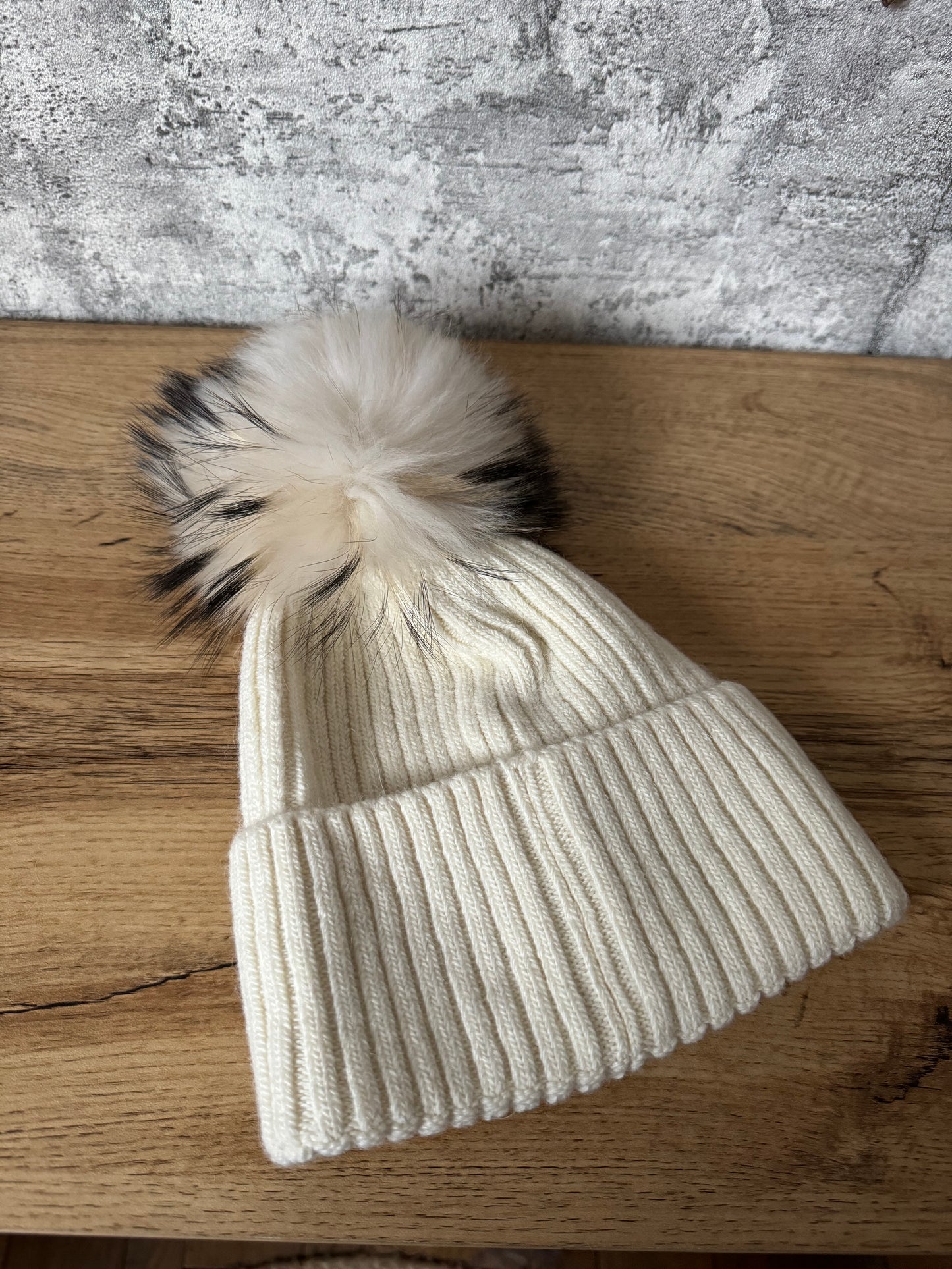 Bonnet Pompon Ecru