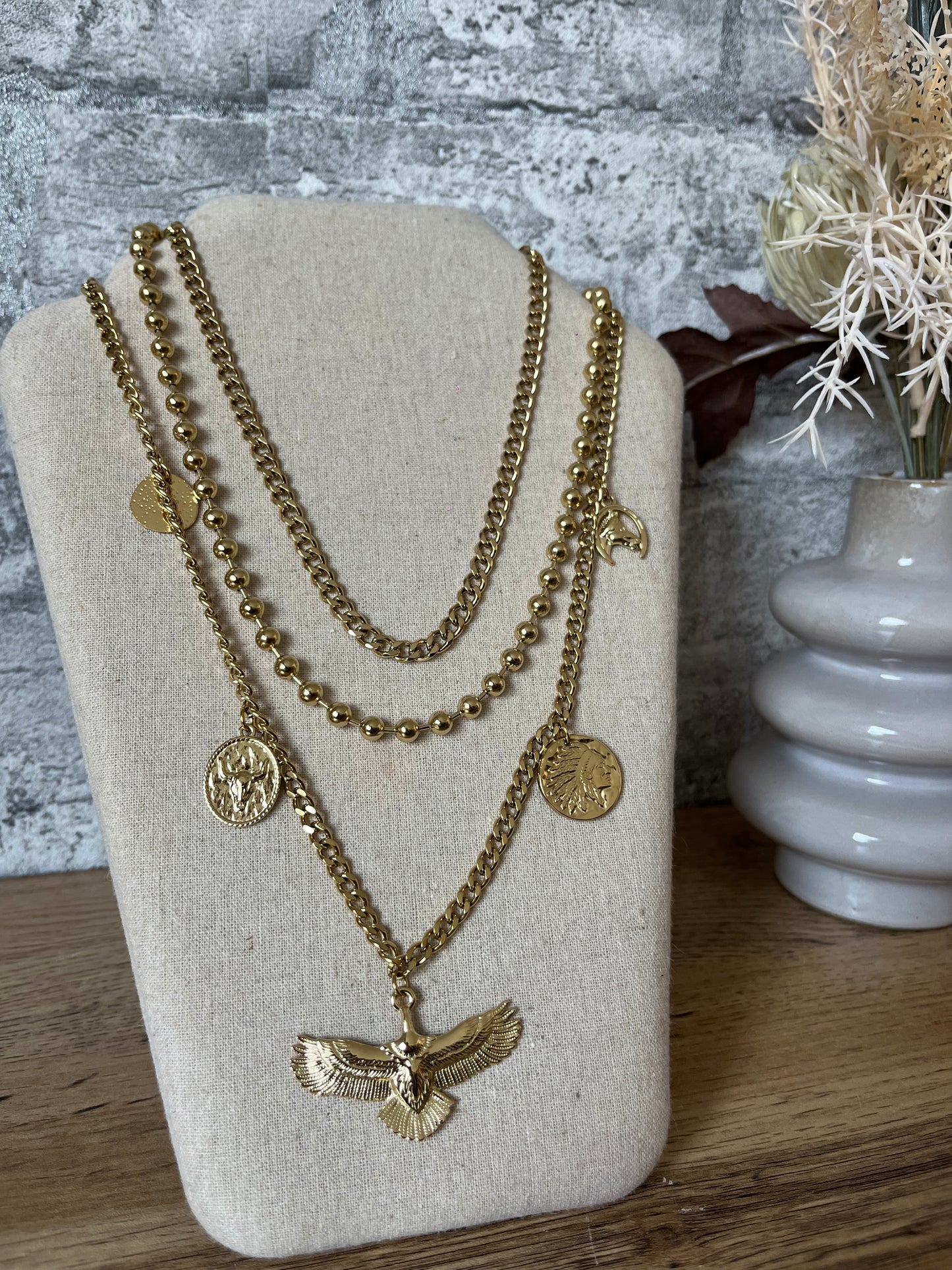Collier Triples Aigle