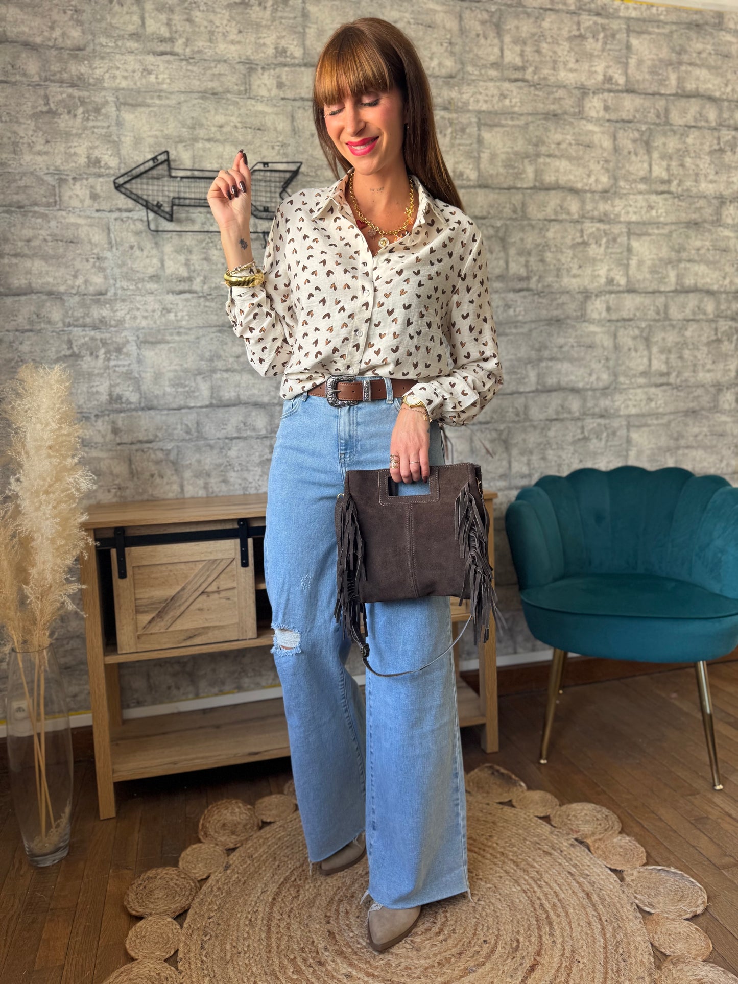 Chemise Cœur choco