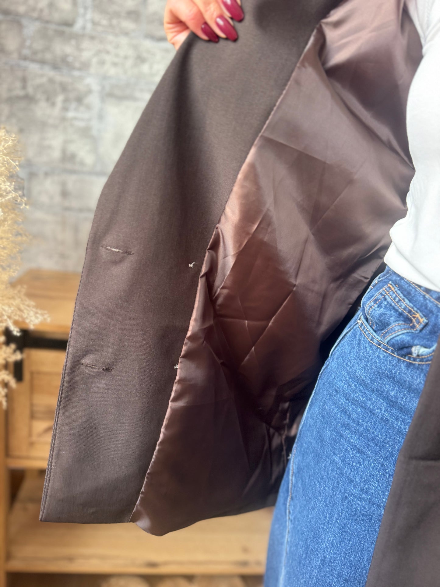Veste Oversize Marron