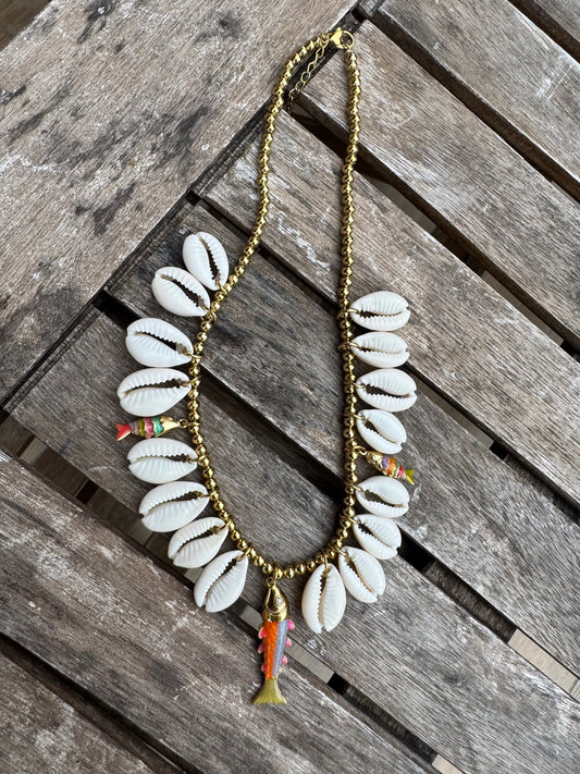Collier Coquillage Poisson