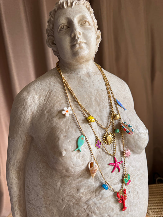 Collier Triples Breloques