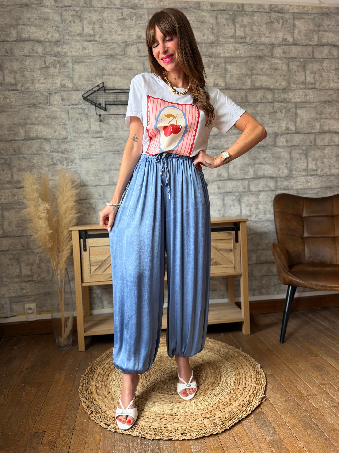 Pantalon Aladdin Bleu